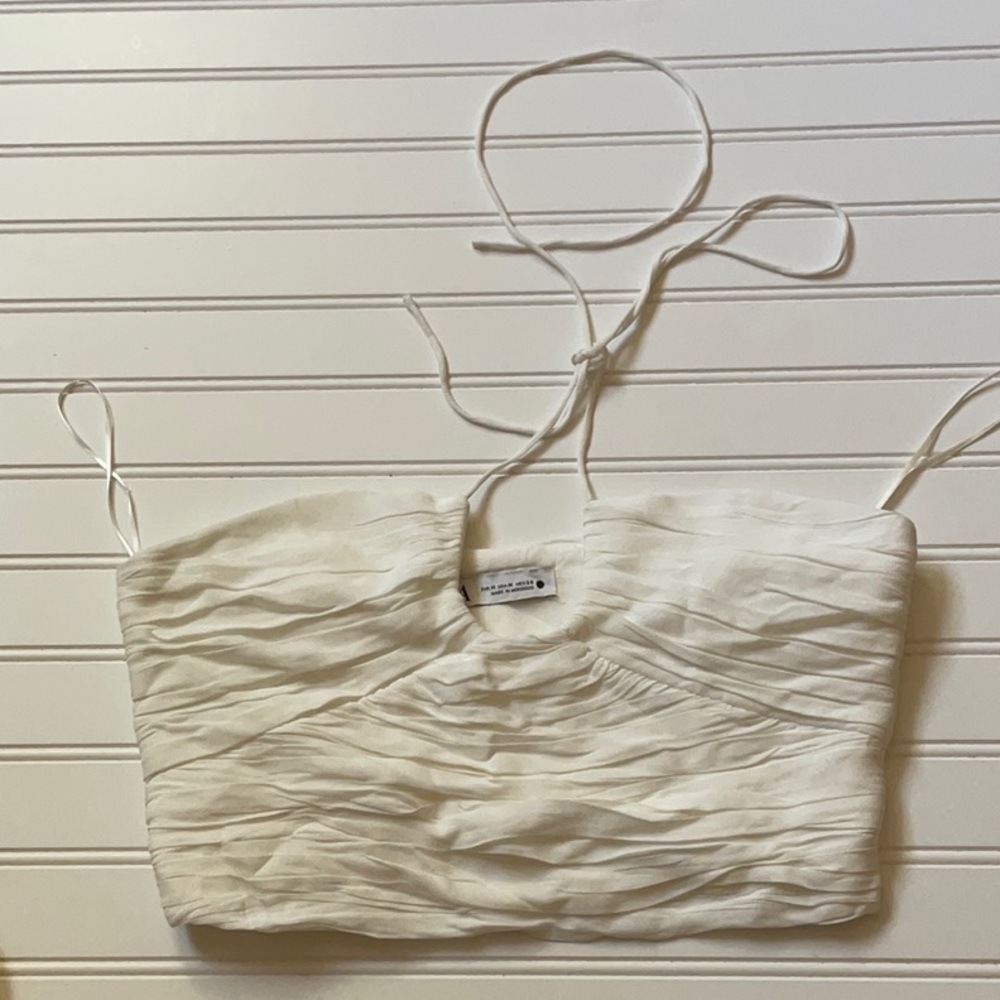 Zara Draped Halter Top - Blogger Fave!  Size M View 3